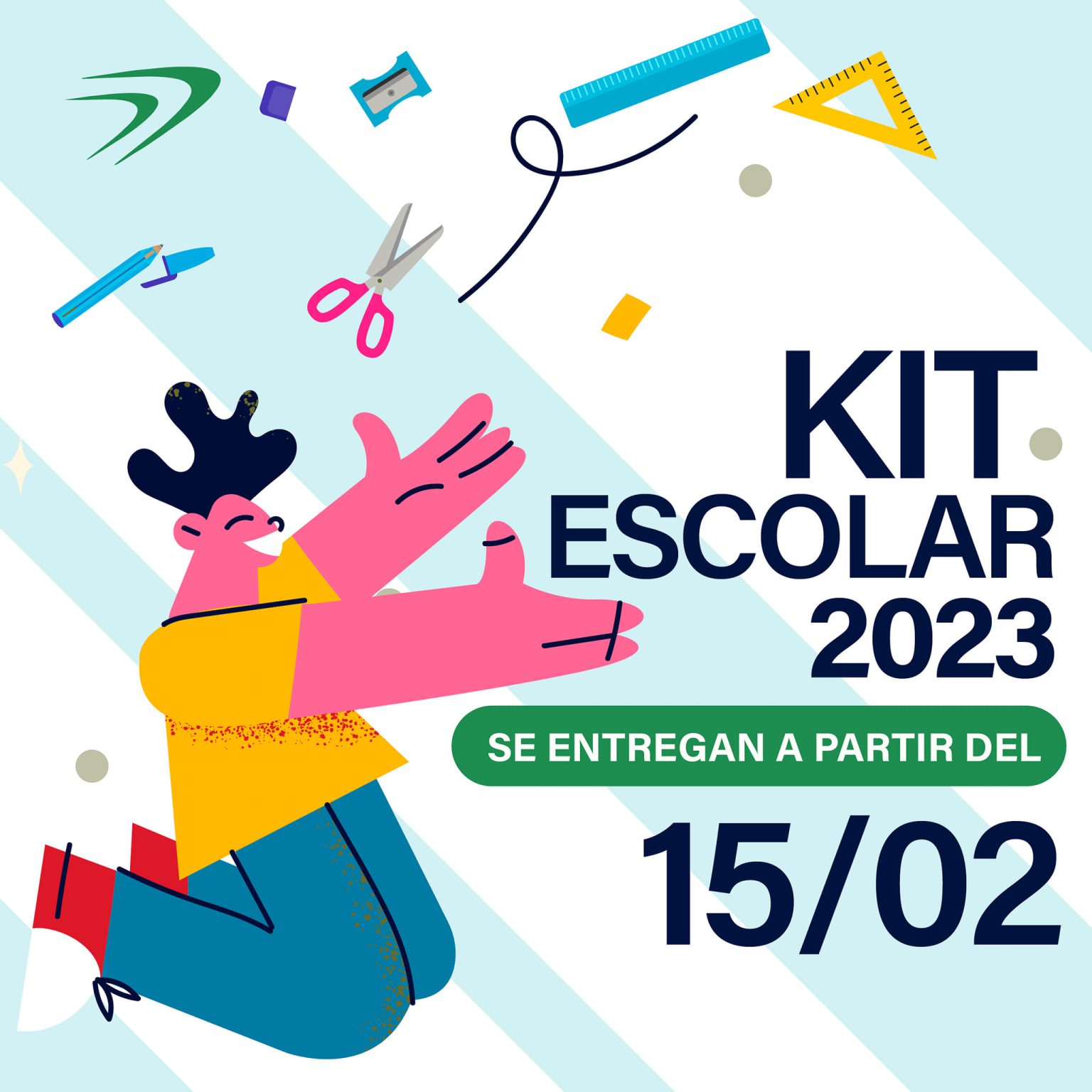 Entrega de kits escolares